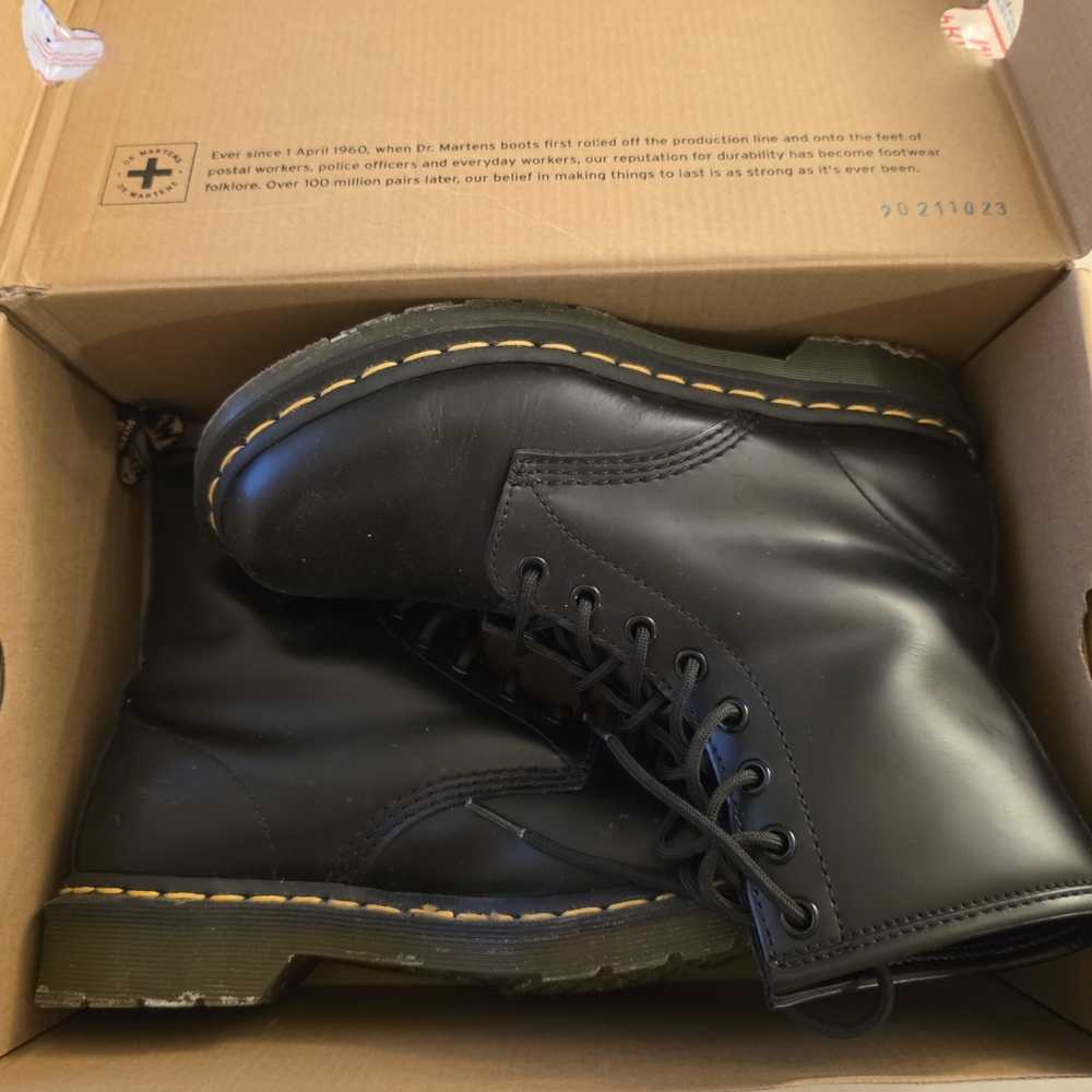 Dr. Martens Black Leather Boots